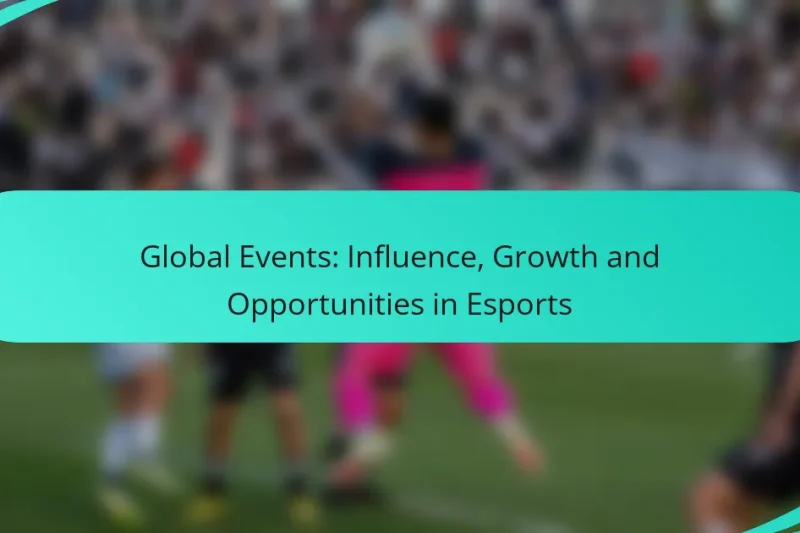 Global Events: Influence, Growth and Opportunities in Esports