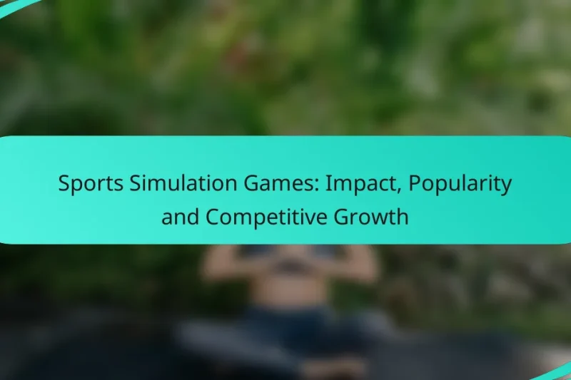 Sports Simulation Games: Impact, Popularity and Competitive Growth